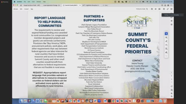 Summit County council prioritizes childcare funding and senior care facility needs