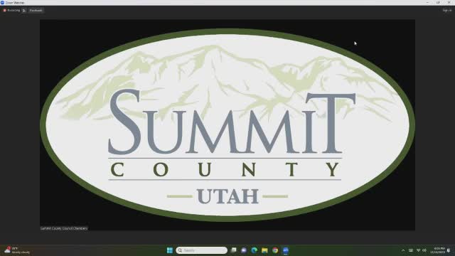 Summit County Council holds final meeting of the year for public input
