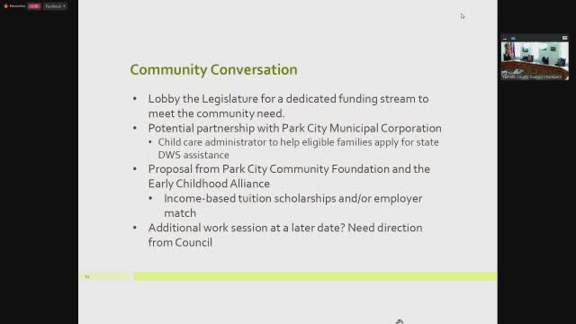 Park City council debates childcare funding amid budget constraints and resource prioritization