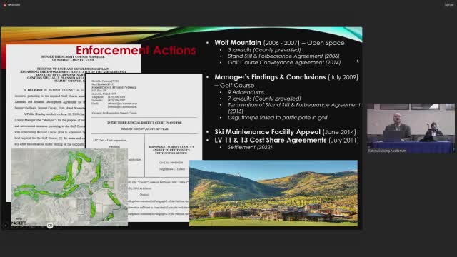 TCFC outlines development progress and tax impacts at Canyon Resort meeting