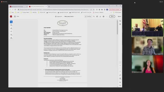 Summit County Council reviews accessory dwelling unit code amendments led by Laura Kermeier