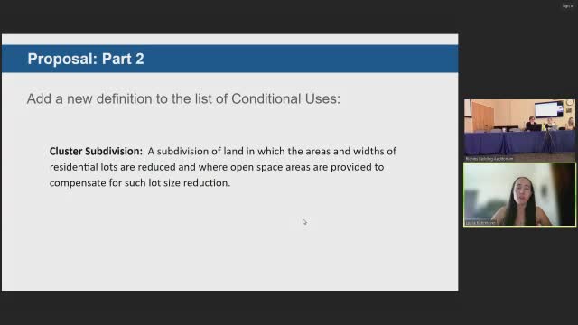 City Council discusses cluster subdivision plan to address housing shortage