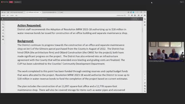 Mountain Regional seeks approval for $18M water revenue bond amid rising interest rates