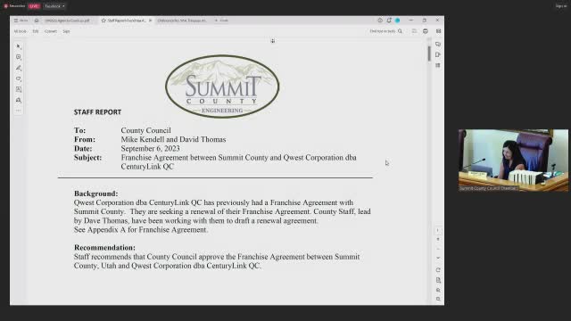 County Council reviews Quest Corp TV franchise agreement amid property damage concerns