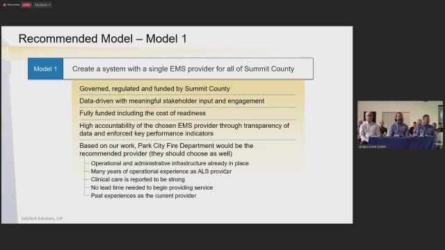 Summit County proposes dynamic ambulance system to enhance emergency services
