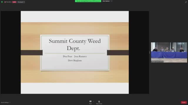 Summit County launches community weed control initiative with educational programs and mapping technologies