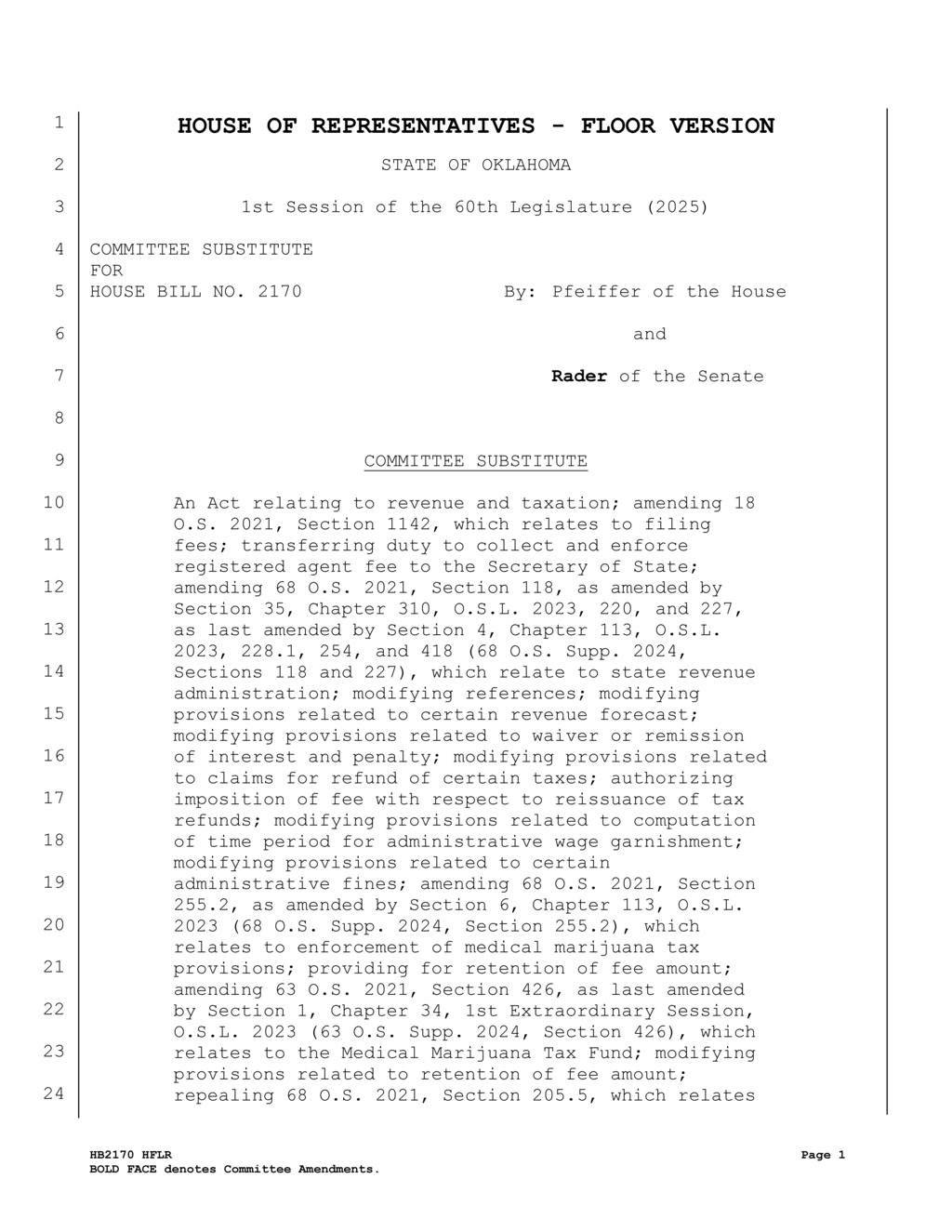 Oklahoma Tax Commission sets new fees for registered agent services