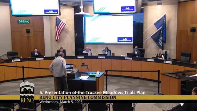 Truckee Meadows Trails seeks planning‑level recognition and review role from Planning Commission