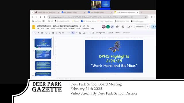 Deer Park High administrators outline classroom, discipline and student‑support priorities