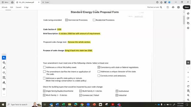 Energy Code Council votes to disapprove controversial credits table proposal