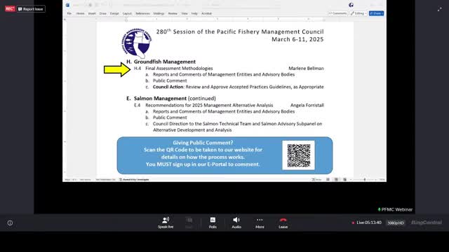 Council reviews SSC's groundfish assessment guidance; fishermen press for independent Petrale sole review and more local data