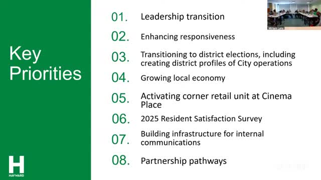 Hayward city manager outlines priorities for economic growth and community collaboration