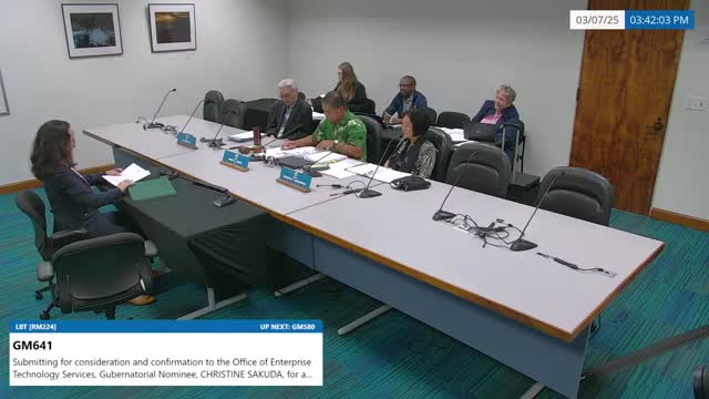 State CIO confirmed; nominee outlines AI, data-governance and workforce training plans