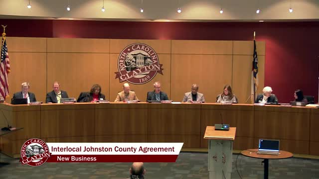 Clayton approves interlocal agreement with Johnston County to share RTZ revenues