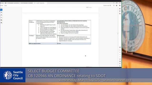 Seattle City Council invests in bridge assessments and sidewalk improvements for 2025