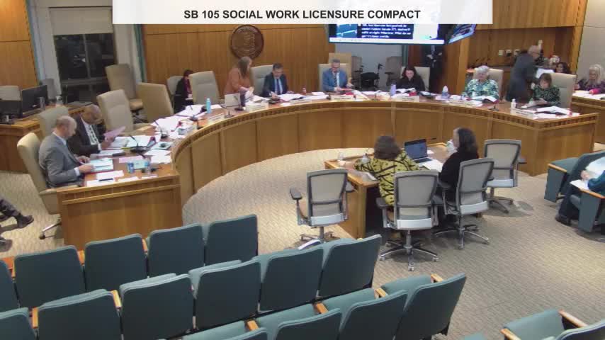 Senate committee adopts revised social-work licensure compact with state-specific changes