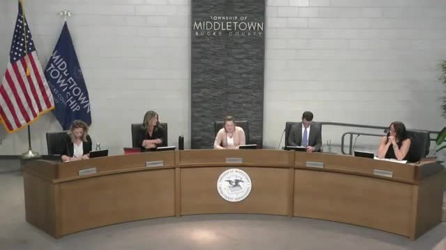 Middletown Township honors Officer McPherson and Sergeant Lubold at Board meeting