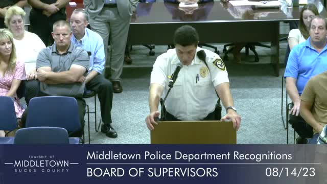 Middletown Township Police honor detectives for Wilson homicide investigation success