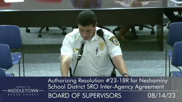 Middletown Township increases police funding and enhances school safety partnership