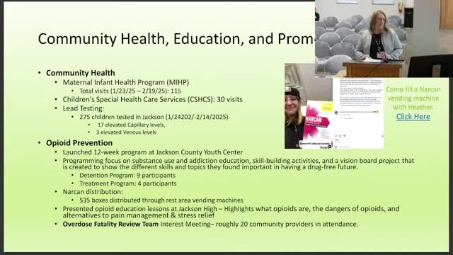 Health Department launches youth opioid prevention program and Narcan outreach in Grass Lake