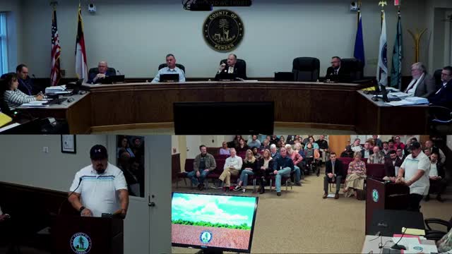 Resident Jim Harris advocates for 7 year property tax revaluation cycle in Pender County