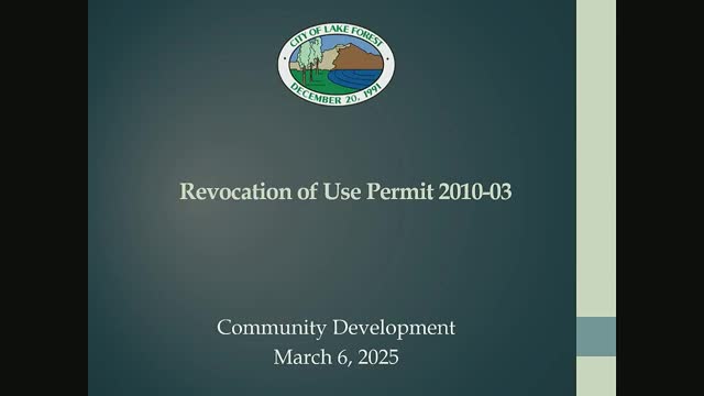Lake Forest Planning Commission recommends revocation of Oasis Relax Massage permit
