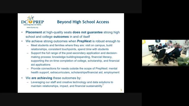 PrepNEXT Program Supports DC Prep Alumni from High School to Career