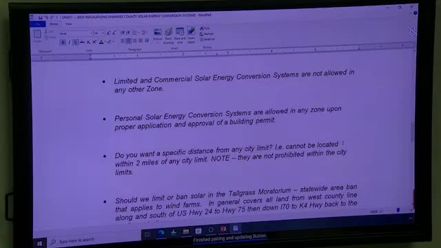 Shawnee County reviews zoning regulations for solar panels and industrial uses