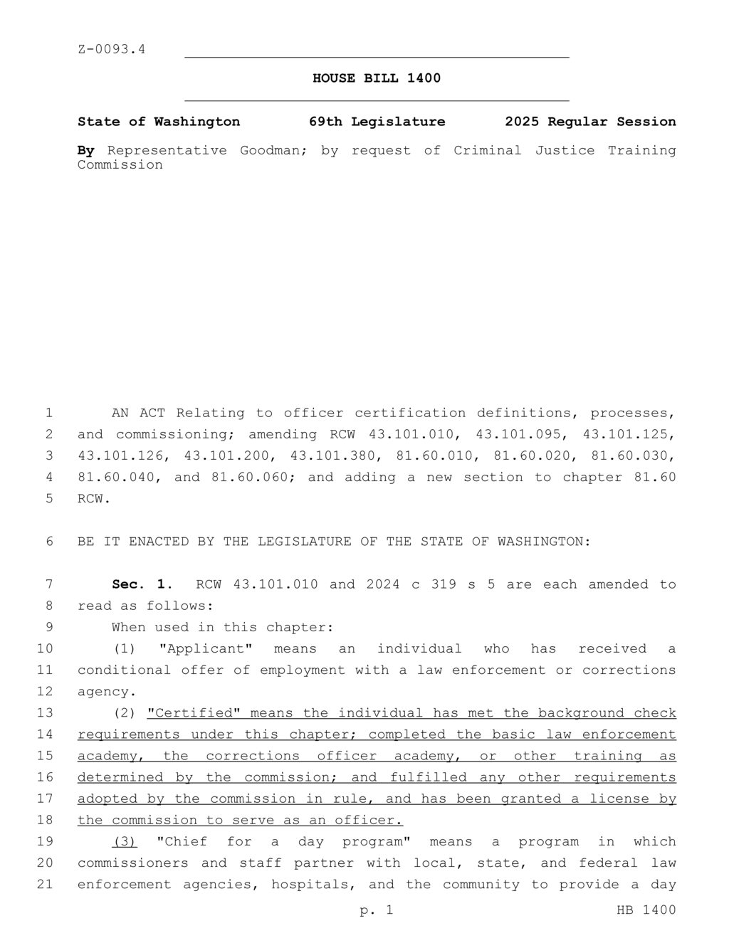 Commission establishes guidelines for hearings on officer misconduct in Washington