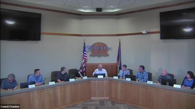 City of Edgerton honors Alderman Casey Langan for exemplary public service