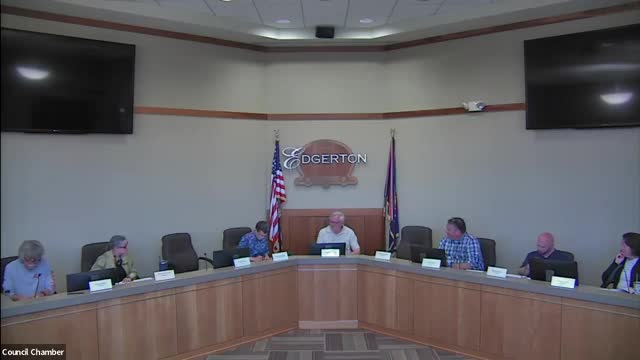 Edgerton City Council honors Alderman Casey Langdon for exemplary public service