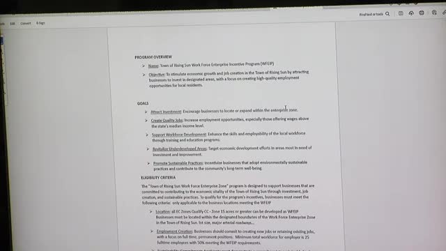 Town proposes workforce enterprise zone with tax incentives for new businesses