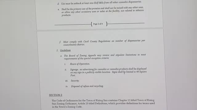 Board of Zoning Appeals proposes regulations on cannabis signage and operations