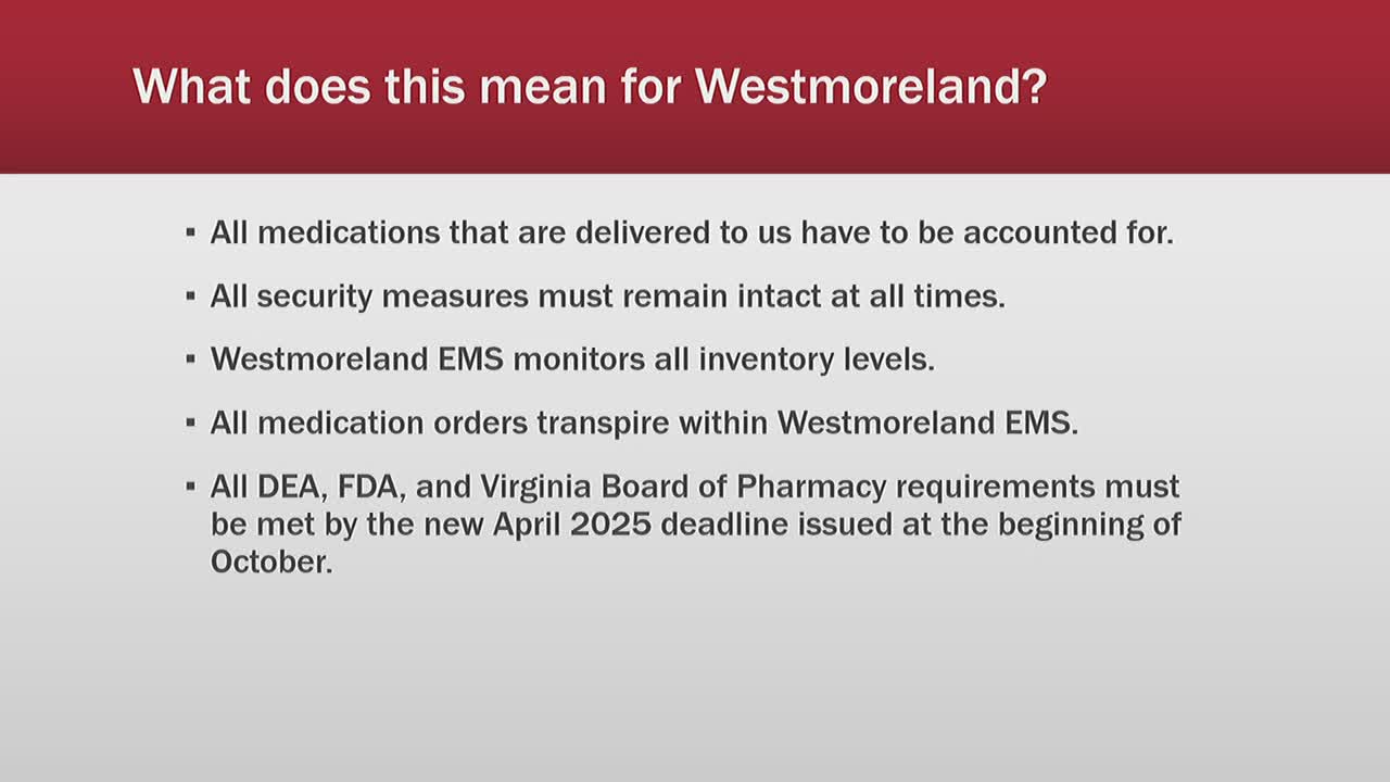 Westmoreland County EMS launches new drug protocols with Chief Byrd's leadership