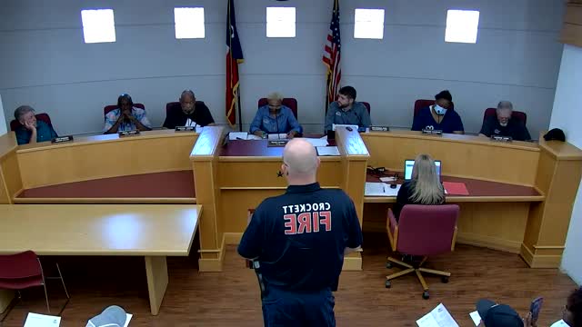 Crockett City Council proposes budget increase for new firefighter hires