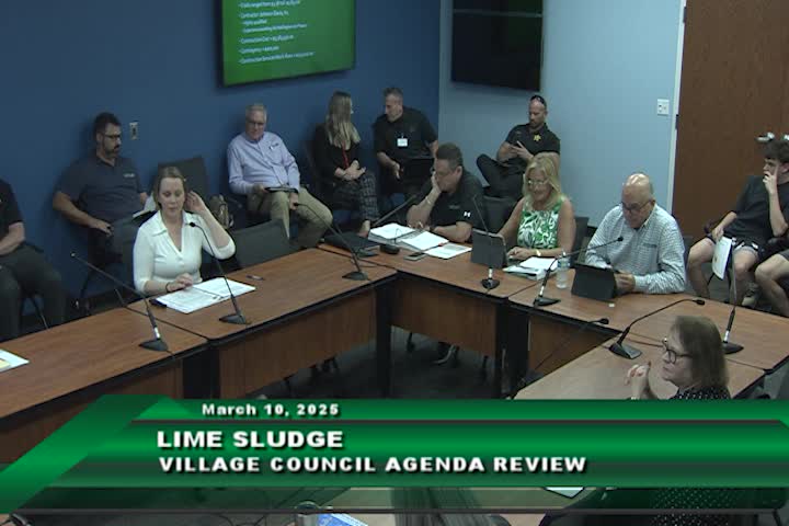 Village seeks piggyback contract for lime sludge hauling after current vendor proposes 60% increase