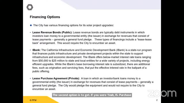 City explores financing options for $11M energy-efficient equipment project