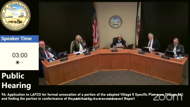 Lincoln City Council approves revised annexation plan for Village 5A development
