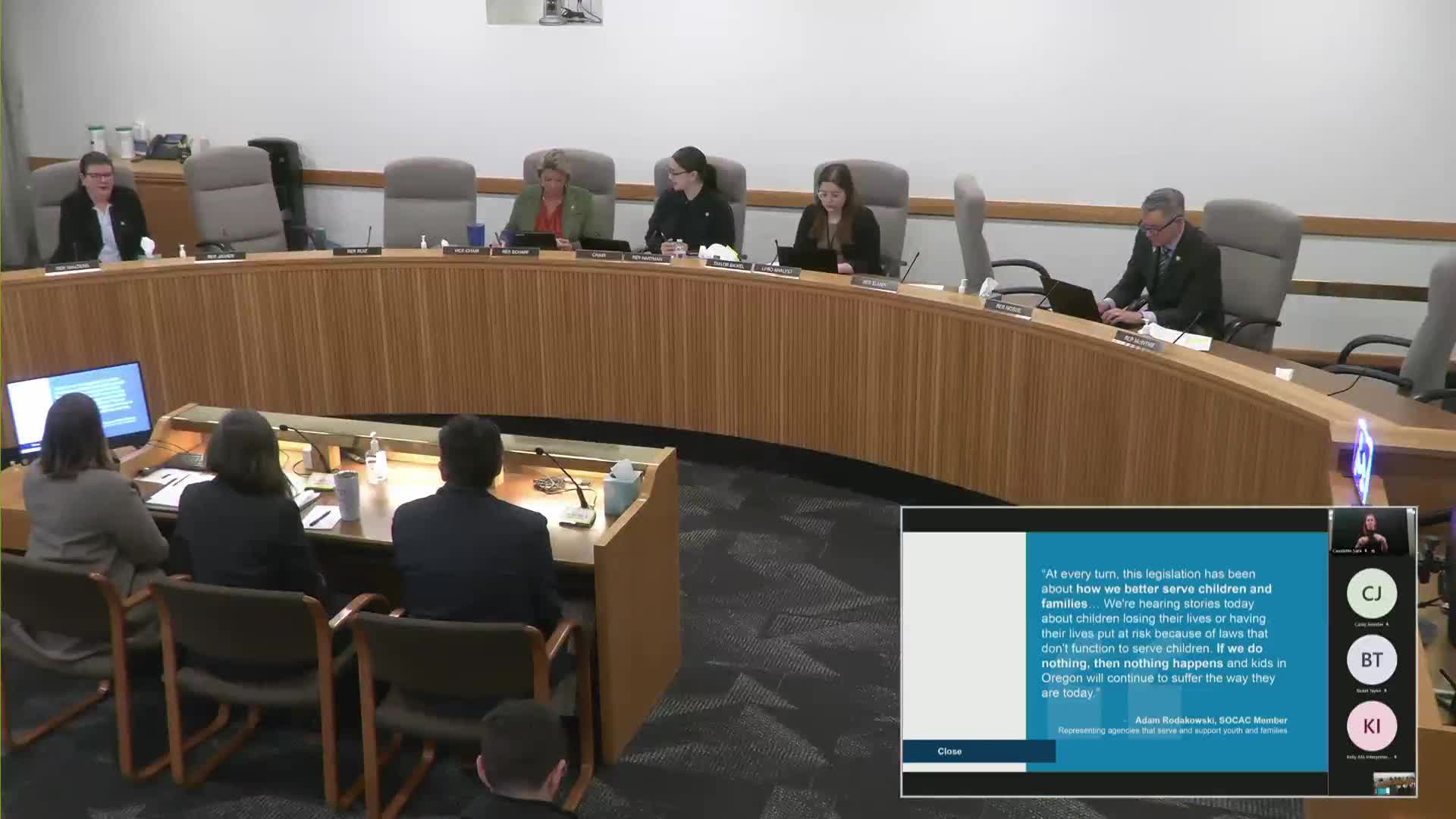 Oregon officials discuss oversight for out-of-state child placements