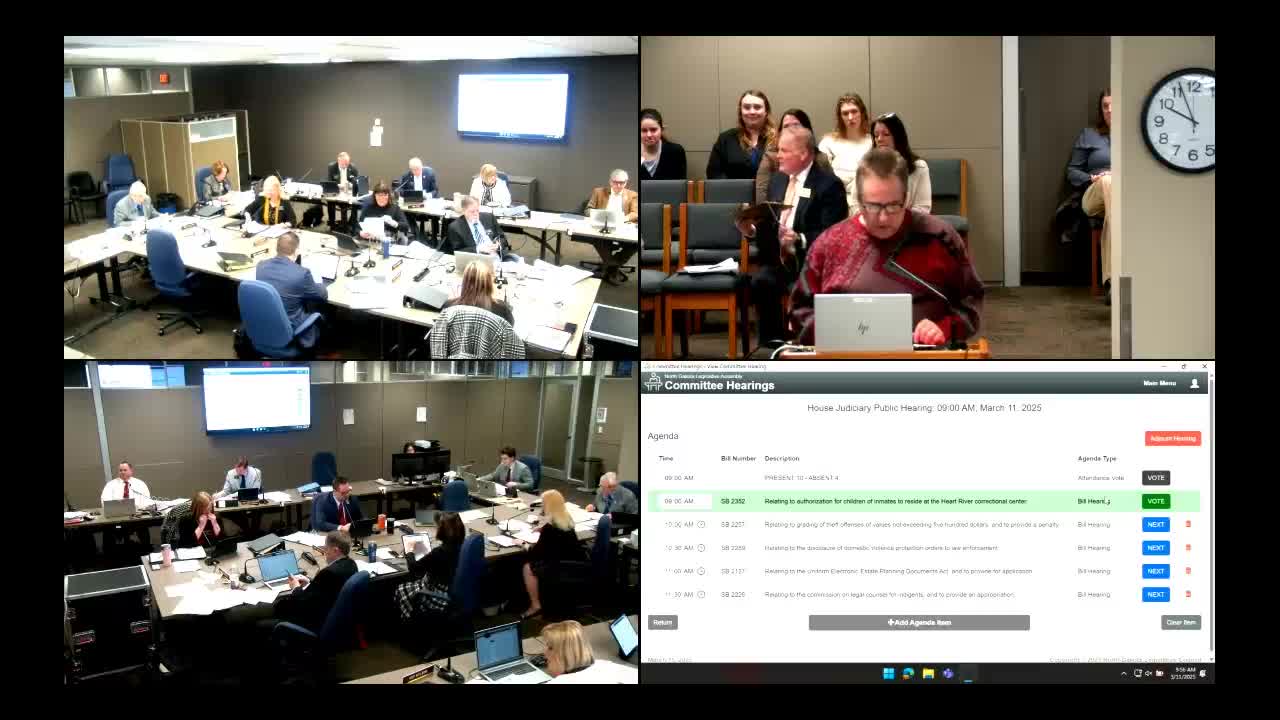 North Dakota Senate Bill 2352 enhances parent-child connections in correctional facilities