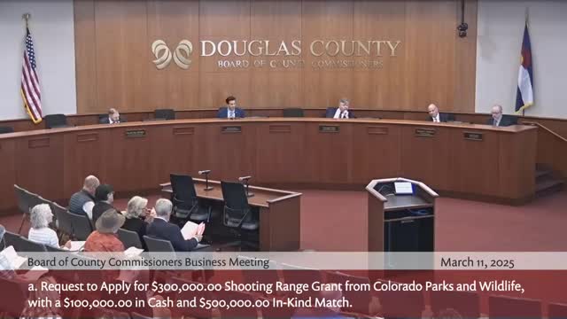 Douglas County approves application for Turkey Tracks shooting-range grant