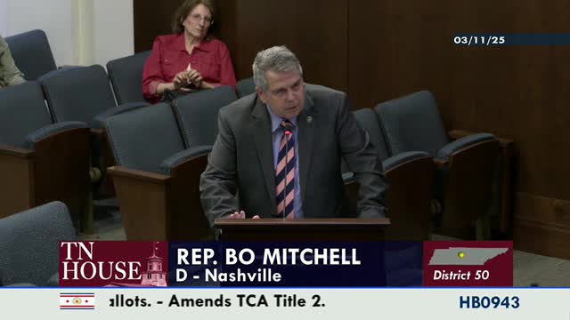 Representative Mitchell introduces bill to strengthen petition signature verification in Davidson County