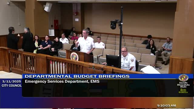 Emergency Services Department requests funding for ambulance remounts, CORE staffing and North Shore station