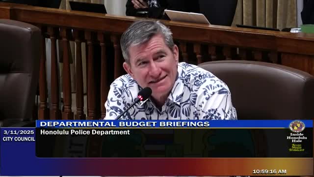Honolulu Police Chief outlines recruitment challenges and crime reduction funding strategy