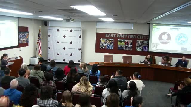 East Whittier students unveil creatively designed food truck during board meeting