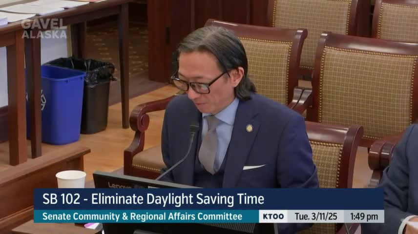 Alaska Senate considers bill for permanent standard time to end clock changes