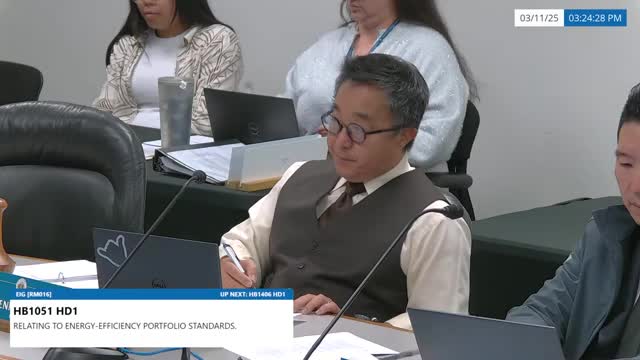 Senate committee advances HB 1051 on energy-efficiency portfolio standards