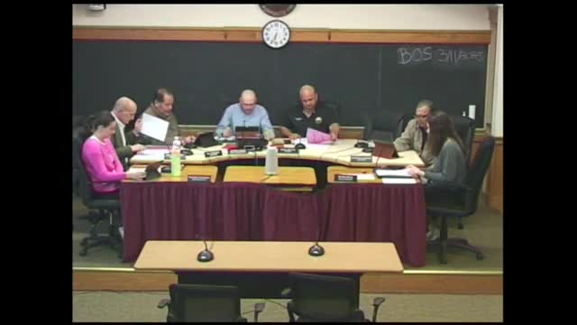 Selectmen approve appointments, licenses and budget calendar; amend host community agreement