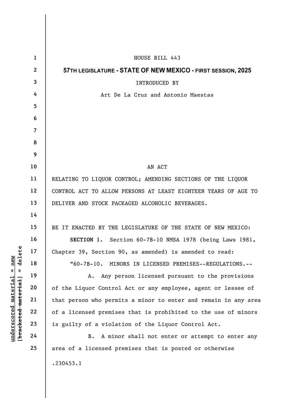 New Mexico lawmakers propose bill to allow 18-year-olds to deliver alcohol