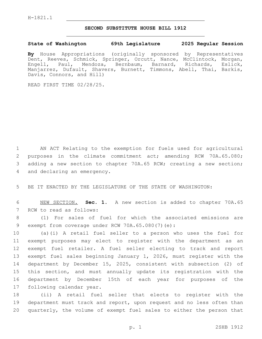 Washington State implements emissions reporting requirements starting January 1 2026